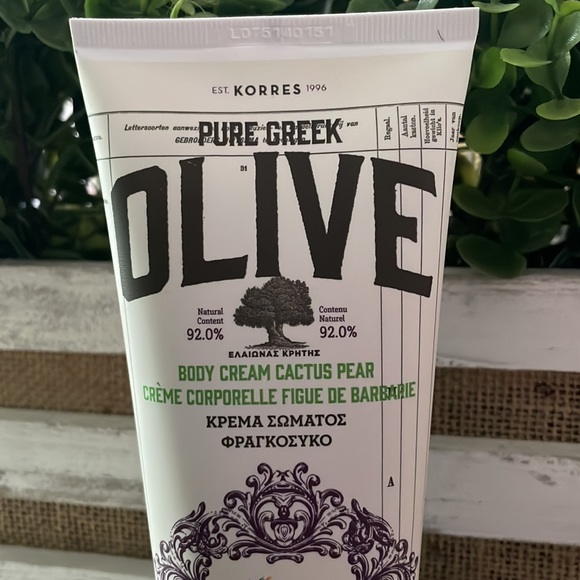 NWT! Korres Pure Creek Olive Body Cream cactus pear 6.76 fl oz - Picture 4 of 4